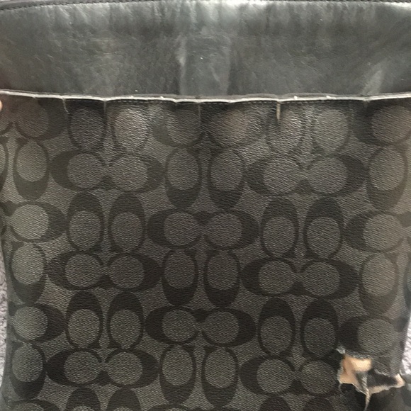 Gotham slim crossbody Coach Purse in Signature Print (Damaged) - Picture 11 of 16